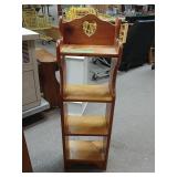 Wooden Shelf With Heart Cut Out