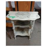 Decorative Wood End Table W/ Mandala Pattern