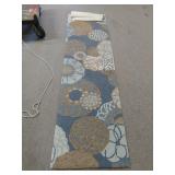 Carpet Runner -Neutral Floral Pattern 94x25