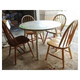 White Washed Dining Room Table W/4 chairs