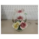 Capodimonte Porcelain Flower Basket