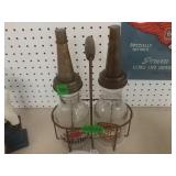 Motor Oil Bottles With Rack