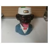 Cast Iron Black Person Bank