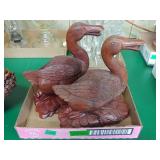 2 Wooden Ducks