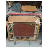 Tv Tables, Baby Gate, And Card Tables