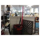 Fireplace Cover & Basket Of Miscellaneous- Wood