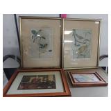 Pictures With Frames- Birds, Hand Drawn, People
