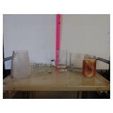 Glass Candle Holders Square , bubble, small,