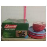 Camping- Outdoor Dining, Coleman Cookset, Plates