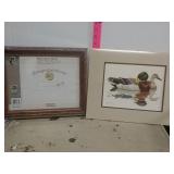 Duck Print And Frame