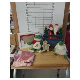 Christmas Decor, Frame And Flag