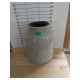 Stamped Stoneware Pot