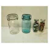 Mason Jars And Marbles