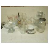 Misc Glassware - Stemware, Jars, Pitchers  & More