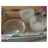 Etched Glassware -- Plates & Bowls