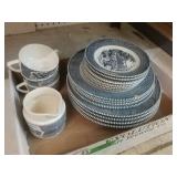 Plates And Cups - Currier & Ives Pieces