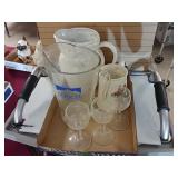 Beer Pitchers, Glasses And Stein