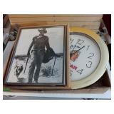 Cowboy, Indian Picture, Redman Clock
