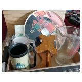 Beer Cups & Pitcher, Tray, Exit Sign