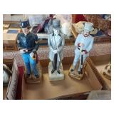 (3) Kentucky Gentleman Whiskey Decanters