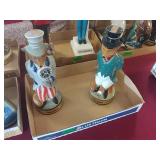 (2) Whiskey Decanters - Foxes