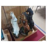 (3) Whiskey Horse Decanters