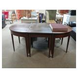 Old Mahogany Folding Table W/ Freestanding