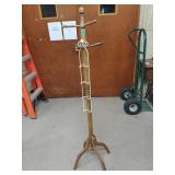Small Wooden Hat Rack W/ Metal Hanging