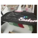 Lamp, Blanket, Softball Bag