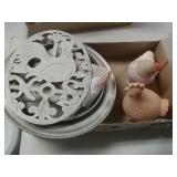 Chicken Decorations - Trivet, Flag & more