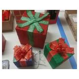 Light Up Christmas Presents - Set of 3