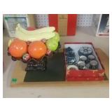 Small China, Glass Fruit Bowl