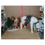 Ceramic Santa Clay Reindeer