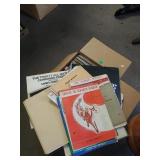 Box Of Records And Music Books