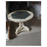 Small Wooden Table W/ Slate Insert