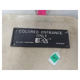 Cast Iron Entrance Plaque (Atlanta Georgia)