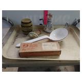 Miscellaneous Decor- Metal Bank, Dolls, Hanging