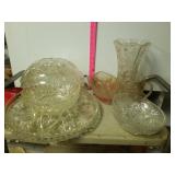 Glassware - Vase, Platters, Bowls