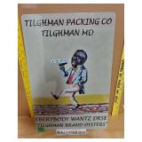 Metal Oyster Can Sign