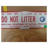 Do Not Litter Sign