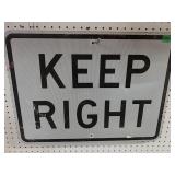 Keep Right Sign