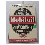 Mobiloil Motor Oil Sign