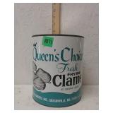 Queens Choice Fresh Frying Clams Can Grasonville