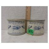 2 Epicure Crab Meat Cans