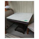Marble Top Wooden Table