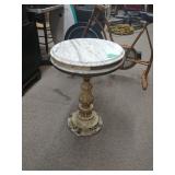 Small Round Marble Top Table extra marble top