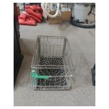 Metal Crate W/ Plastic Bottom Stamped Alta Dena