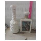 2 Glass Bourbon Decanters, JW Dants Americana