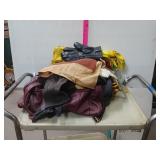 Purse , Leather Gloves, Ties & Fabric