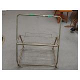 Metal Shelf With Wheels
